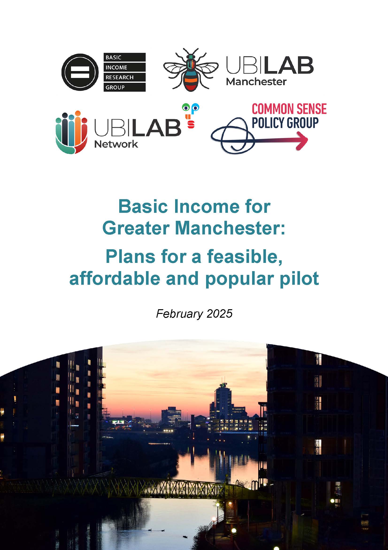 Basic Income for Greater Manchester front cover